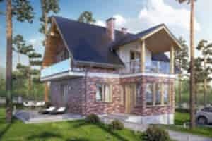 Кирпичный коттедж с пластиковыми окнами